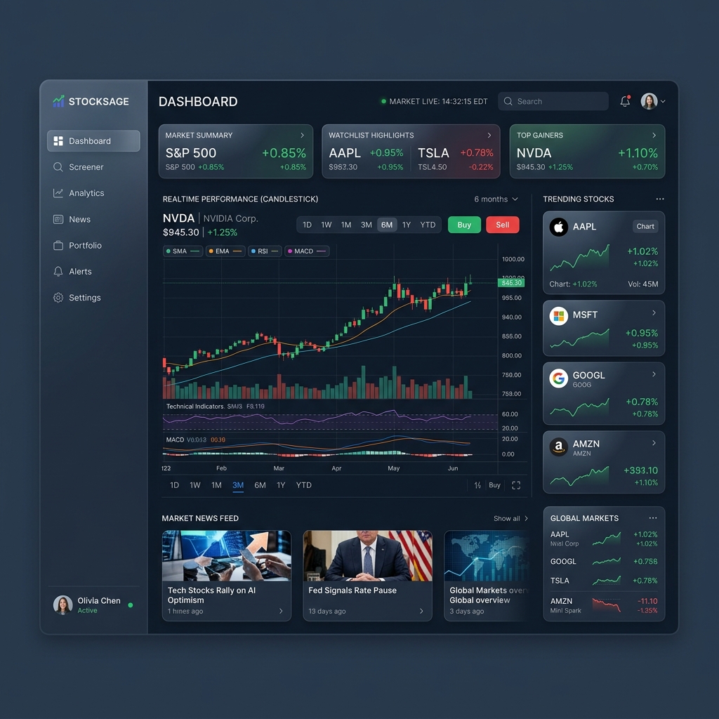 Stock Radar UI Screenshot